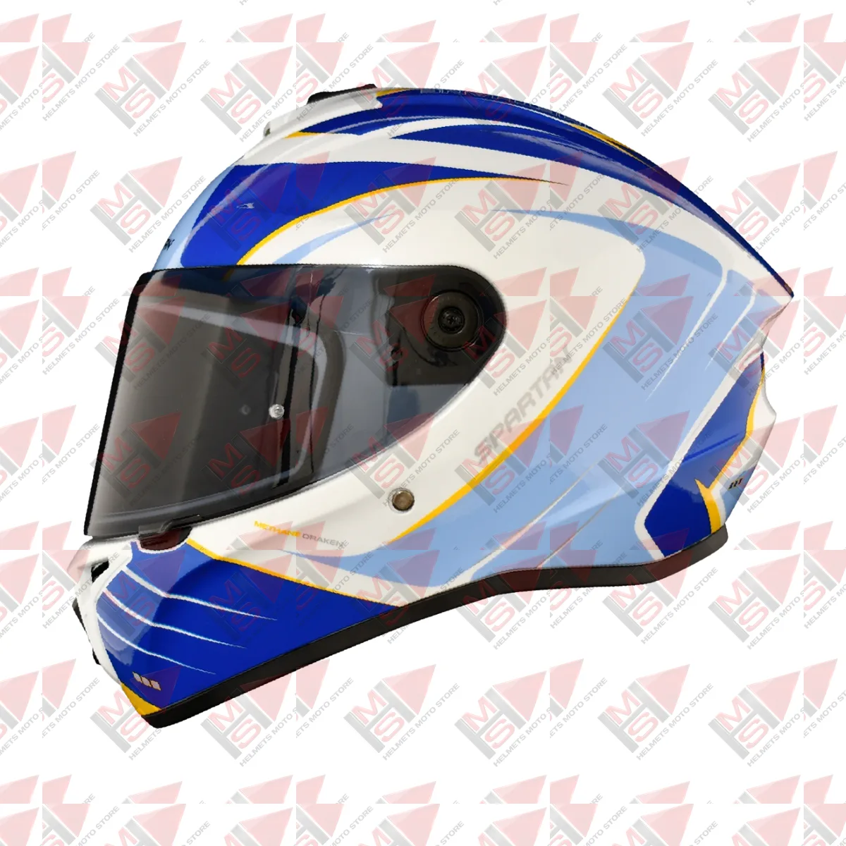 CASCO SPARTAN DRAKEN METHANE BLANCO AZUL